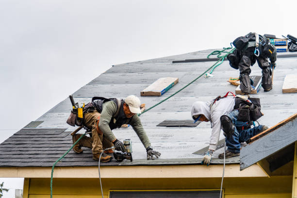 Professional Gutter Installation technician working in Cross, SC